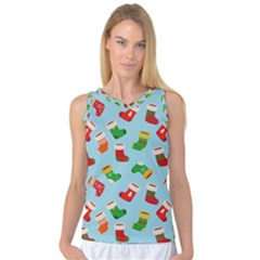 Christmas Socks Women s Basketball Tank Top by SychEva