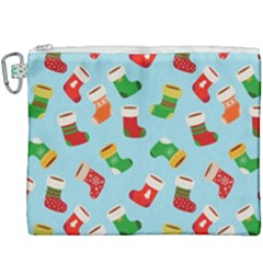 Christmas Socks Canvas Cosmetic Bag (xxxl) by SychEva