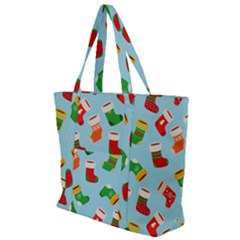 Christmas Socks Zip Up Canvas Bag by SychEva