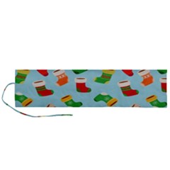 Christmas Socks Roll Up Canvas Pencil Holder (L)