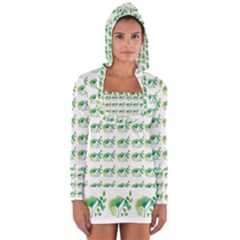 Floral Long Sleeve Hooded T-shirt by Sparkle