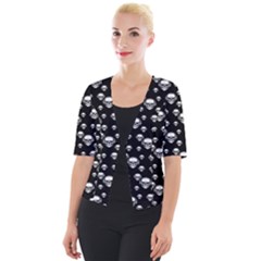 Skullmusician Cropped Button Cardigan by Sparkle