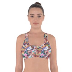 Retro Color Cross Back Sports Bra by Sparkle