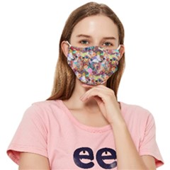Retro Color Fitted Cloth Face Mask (adult) by Sparkle