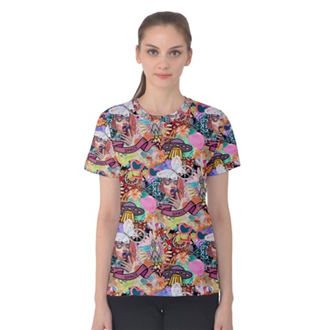 Retro Color Women s Cotton Tee by Sparkle