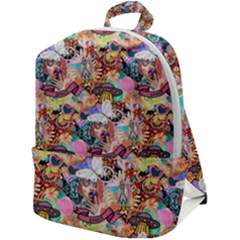 Retro Color Zip Up Backpack by Sparkle
