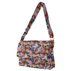 Retro Color Full Print Messenger Bag (m) by Sparkle