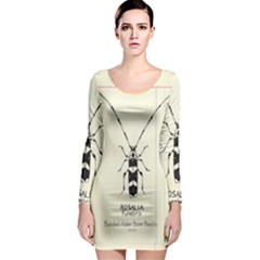 Banded Alder Borer  Long Sleeve Bodycon Dress by Limerence