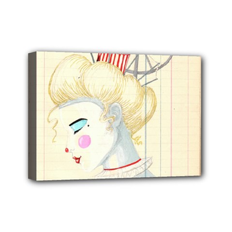 Clown Maiden Mini Canvas 7  X 5  (stretched) by Limerence