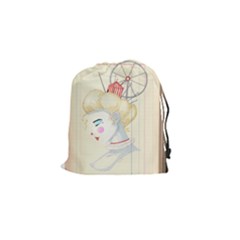 Clown Maiden Drawstring Pouch (small) by Limerence