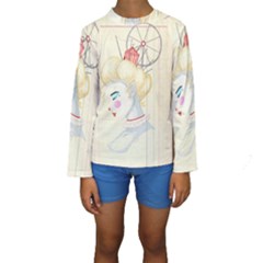 Clown Maiden Kids  Long Sleeve Swimwear by Limerence