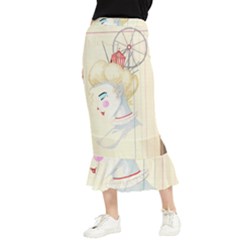 Clown Maiden Maxi Fishtail Chiffon Skirt by Limerence