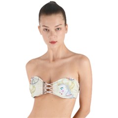 Clown Maiden Twist Bandeau Bikini Top by Limerence