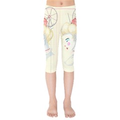 Clown Maiden Kids  Capri Leggings  by Limerence