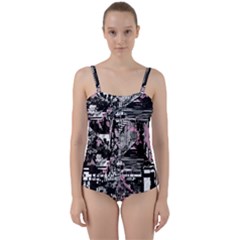 Cavities Twist Front Tankini Set by MRNStudios