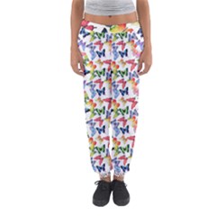 Multicolored Butterflies Women s Jogger Sweatpants by SychEva