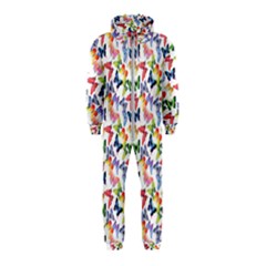 Multicolored Butterflies Hooded Jumpsuit (Kids)