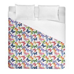 Multicolored Butterflies Duvet Cover (Full/ Double Size)