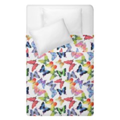 Multicolored Butterflies Duvet Cover Double Side (single Size) by SychEva