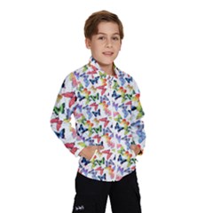 Multicolored Butterflies Kids  Windbreaker