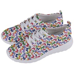 Multicolored Butterflies Men s Lightweight Sports Shoes