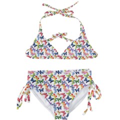 Multicolored Butterflies Kids  Classic Bikini Set