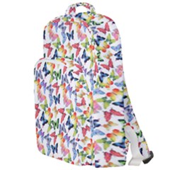 Multicolored Butterflies Double Compartment Backpack