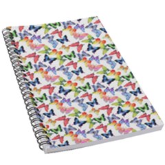 Multicolored Butterflies 5.5  x 8.5  Notebook