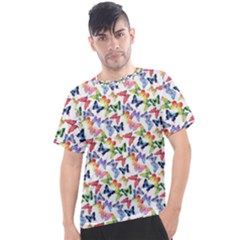 Multicolored Butterflies Men s Sport Top