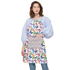 Multicolored Butterflies Pocket Apron