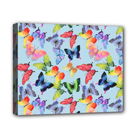 Watercolor Butterflies Canvas 10  X 8  (stretched) by SychEva