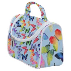 Watercolor Butterflies Satchel Handbag by SychEva