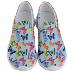 Watercolor Butterflies Men s Lightweight Slip Ons by SychEva