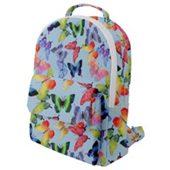 Watercolor Butterflies Flap Pocket Backpack (small) by SychEva