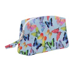 Watercolor Butterflies Wristlet Pouch Bag (medium) by SychEva