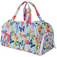 Watercolor Butterflies Burner Gym Duffel Bag by SychEva