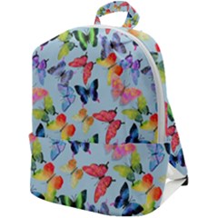 Watercolor Butterflies Zip Up Backpack by SychEva