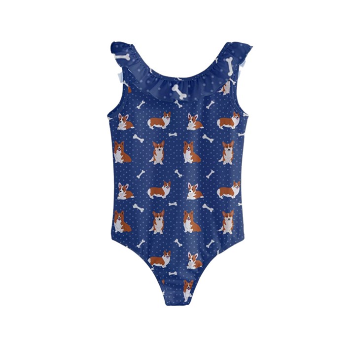 Corgi  Kids  Frill Swimsuit