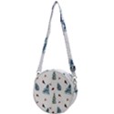 Christmas Trees And Bullfinches Crossbody Circle Bag View1