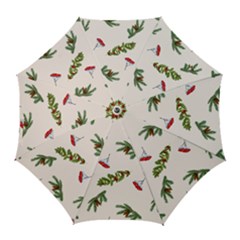 Rowan Branches And Spruce Branches Golf Umbrellas by SychEva