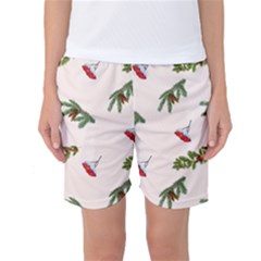 Rowan Branches And Spruce Branches Women s Basketball Shorts by SychEva
