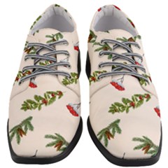 Rowan Branches And Spruce Branches Women Heeled Oxford Shoes by SychEva