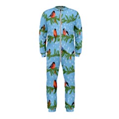 Bullfinches On Spruce Branches Onepiece Jumpsuit (kids) by SychEva