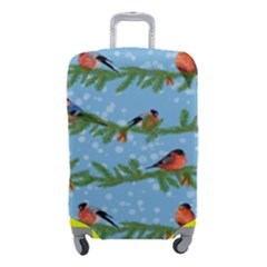 Bullfinches On Spruce Branches Luggage Cover (small) by SychEva