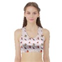Bullfinches Sit On Branches Sports Bra with Border View1