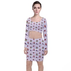 Bullfinches Sit On Branches Top And Skirt Sets by SychEva