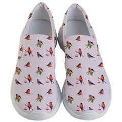 Bullfinches Sit On Branches Women s Lightweight Slip Ons by SychEva