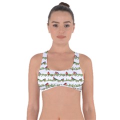 Bullfinches On The Branches Got No Strings Sports Bra by SychEva