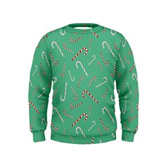 Sweet Christmas Candy Kids  Sweatshirt by SychEva