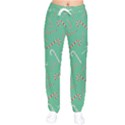 Sweet Christmas Candy Women velvet Drawstring Pants View1